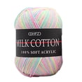 thumbnail image 1 of Meitianfacai Fil de Coton et Laine Multicolore, 50 g Fil pour Tricot et Crochet à la Main, 1 of 1