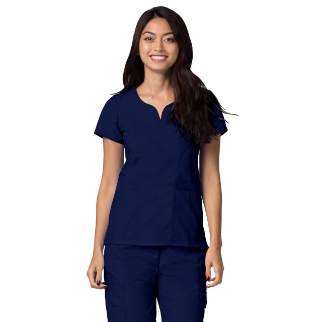 Adar Universal Scrubs For Women - Curved Glamour Scrub Top