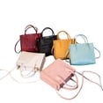 thumbnail image 4 of Sac Messager à une Épaule Monochrome pour Femmes, Décoration Texturée, Seau Carré, Sacs à Main, Rouge, 18.0cm*7.5cm*15.0cm, 4 of 4
