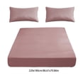 thumbnail image 3 of Qiopertar Fitted Sheet, Non-Slip Double Bed Fitted Sheet with All-Inclusive Elastic Pocket, Soft Fiber Bed Cover for Mattress Protection, 3 of 6