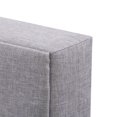 thumbnail image 2 of CorLiving Bellevue Adult Queen Fabric Upholstered Platform Bed with Tufted Headboard and Slats, Light Grey, 2 of 9