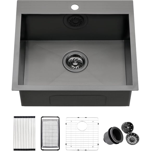 Drop in Kitchen Bar Sink Gauge x x Inches Handmade Stainless Steel Topmount Small Kitchen Sink Prep Sink Outdoor Sink Small Laundry Sink