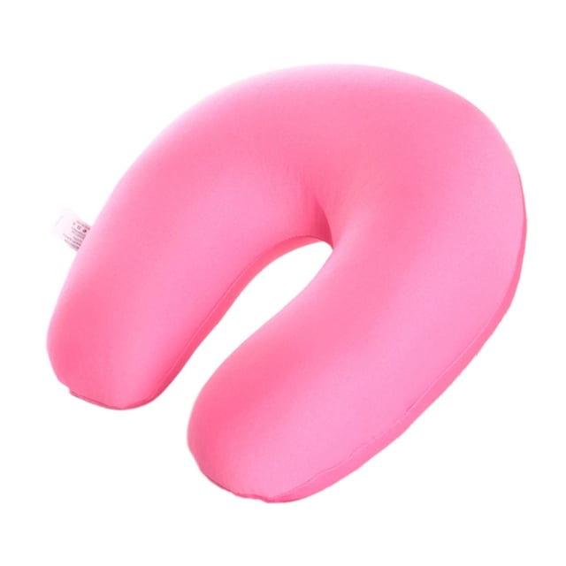 Pillow Memory Foam Neck Pillow Head Rest Neck Support Cushion Lightweight pink