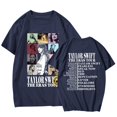 thumbnail image 1 of TayIor Sw1ft Chemises, Tylor Sw1ft Merch, Tylor Sw1ft, Chemises Blouse à Manches Courtes à Col Rond Imprimées Décontractées de Mode pour Femmes, T-Shirts Graphiques pour Amatrices de Musique pour Femmes TKFASHION Bleu Marine TTG, 1 of 4