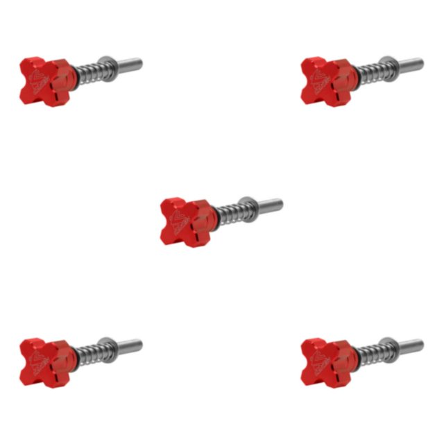 Baohd Easy Idle Vis de Réglage de Ralenti TPI pour 250/300 Tpi/ Modèles Durables Rouge 5Set