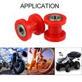 thumbnail image 4 of Unique Bargains 2 Pcs 10mm Drive Chain Pulley Chain Adjustment Tensioner Rubber Wheel Guide for Motorcycle ATVs Red, 4 of 7