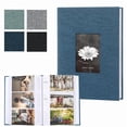 thumbnail image 1 of Photo Album Large Photo Album with 300 Photo Capacity Linen Cover and Acid-Free PVC-Free Pages with Writing Space for 4x6 Photos,Dark Blue,6"(200PCS) JASKFLY, 1 of 5