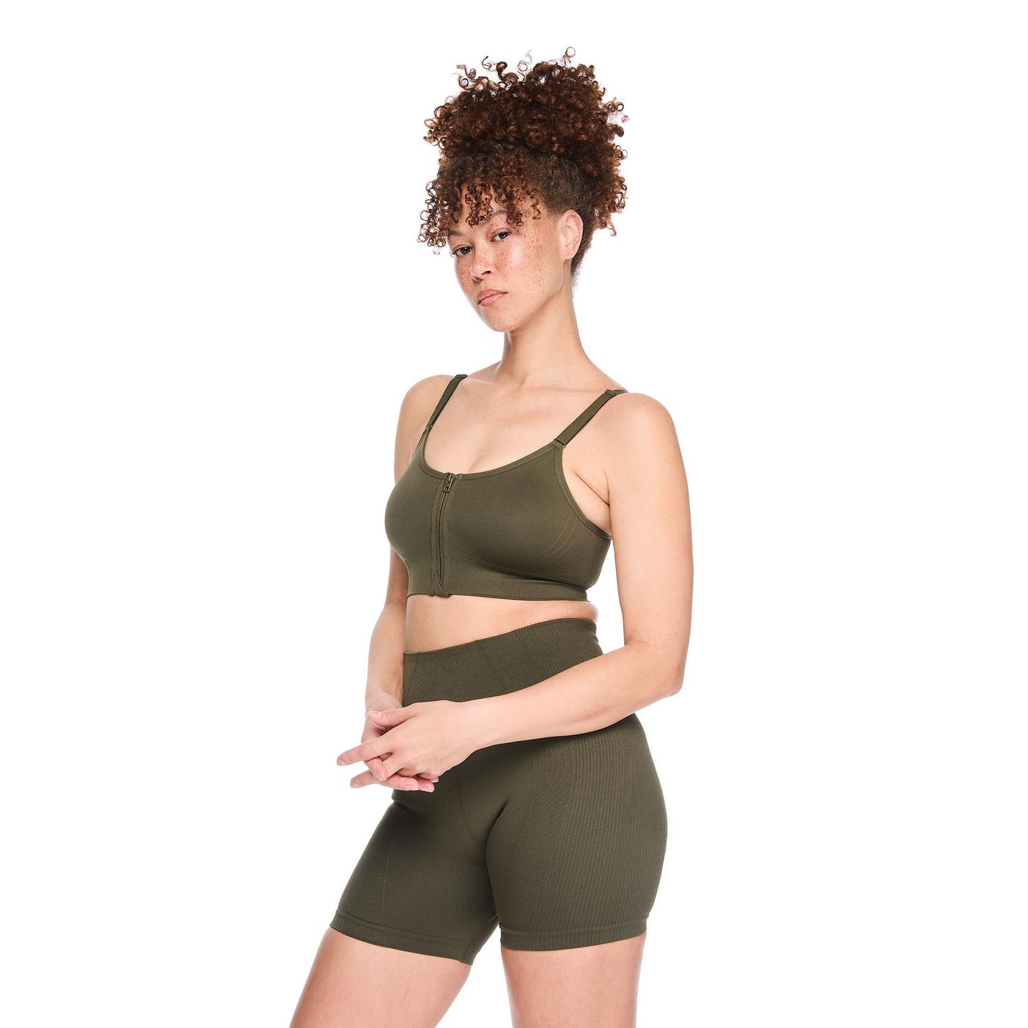 Soutien-gorge sport zippé Athletic Works pour femmes