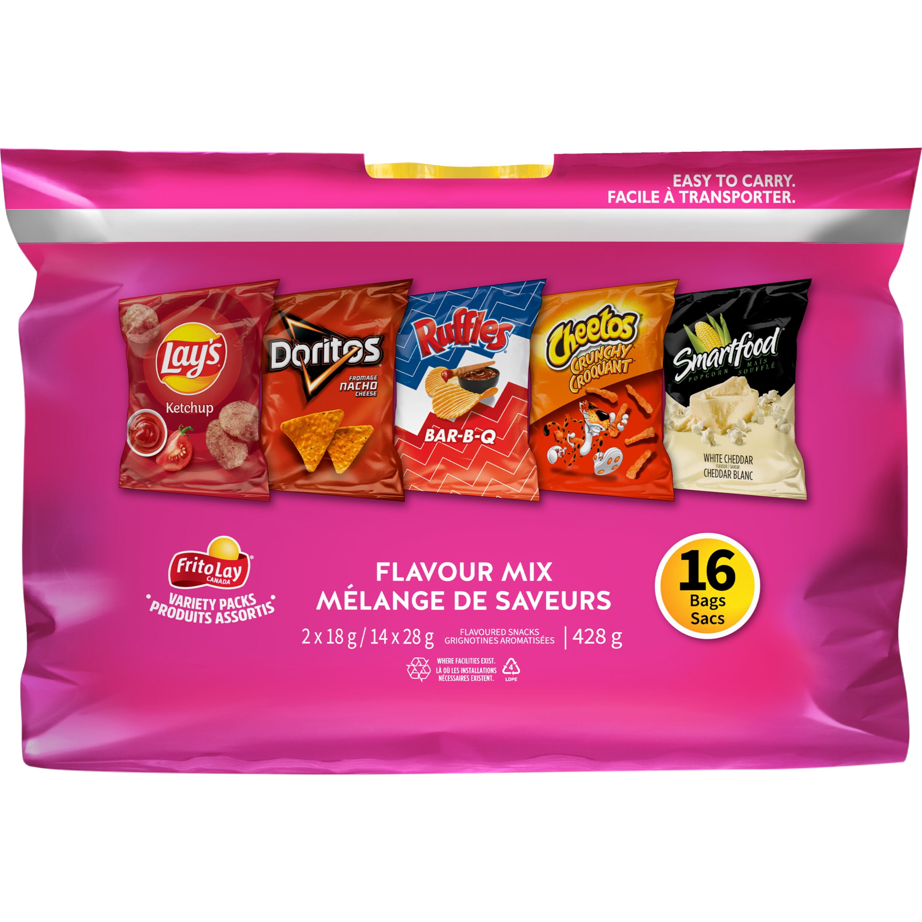 Frito-Lay Flavour Mix Snacks Variety Pack 16 bags