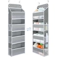 thumbnail image 1 of Yecaye 4-Shelf Over-the-Door Hanging Organizer, Grey, 1 Count, 1 of 11