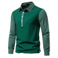 thumbnail image 3 of Cathalem Long Sleeve Polo Search this page",Green S, 3 of 4