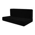 thumbnail image 1 of S SERENABLE 4 Pieces RV Seat Covers Soft Bench Covers Camper Cushion Covers for Trailers black, 1 of 8