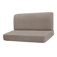thumbnail image 4 of mmirethe RV Dinette Cushion Covers Easy Fitted Dark Stretch Slipcover Seat Sofa RV Elastic Gray Khaki, 4 of 5