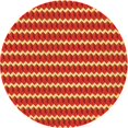 thumbnail image 1 of Ahgly Company Tapis d'Intérieur Rond Lavable en Machine Orange Transitionnel, 5 Pieds Rond, 1 of 7