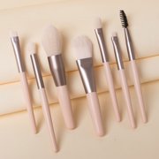 FcBaudy Makeup Brushes 8pcs Mini Makeup Brush Set Foundation Powder Concealers Eye Shadows Blush Cosmetic Brushes With Storage Bag Small Size Portable For Home Office Travel Outdoor Makeup Brush