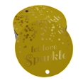 thumbnail image 1 of Inkdotpot Gold Foil Paper Hang Tags Let Love Sparkle Wedding Favor Tags 50 Pieces, 1 of 1