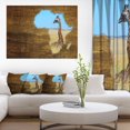 thumbnail image 3 of Design Art Africa Wildlife Map Design Canvas Print, 3 of 3