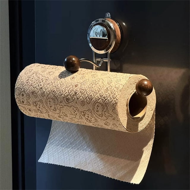 Kitchen Paper Holder under $5! CQCYD Kitchen Tissue Holder, Suction Cup Paper Towel Dispenser for Countertop, Modern Kitchen Roll Holder for Easy Access