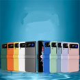 thumbnail image 2 of Pour Samsung Galaxy Z Flip 3 5G Étui avec Protection de Charnière Antichoc Pliable Simple PC Dur, 2 of 3