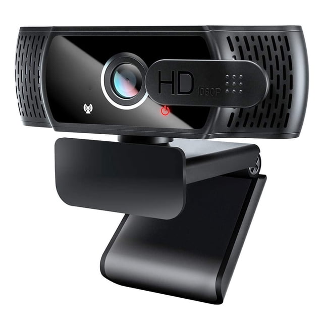 1080P Webcam with Microphone, Drive-Free USB HD Web Camera for PC/Mac/Laptop/MacBook/Tablet