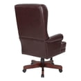 thumbnail image 2 of Chaise de Bureau Exécutive Traditionnelle en Vinyle, Acajou, 2 of 5