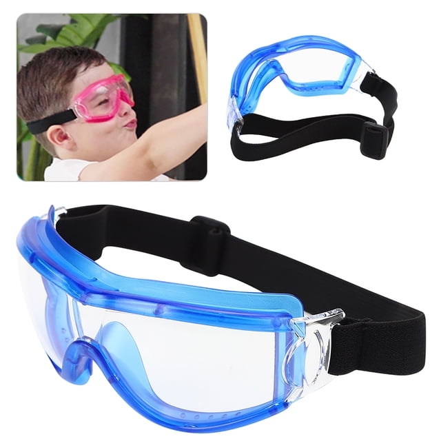 Kid Children Safety Goggles AntiSpittle Kid Antifog Transparent Outdoor Protective Glasses