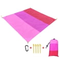 thumbnail image 2 of Ohufall Large Sandproof Waterproof Beach Mat Outdoor Picnic Blanket For Camping Essentials And Beach Items, 2 of 2