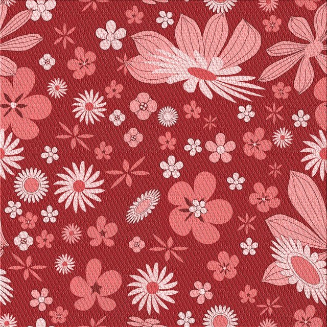 Ahgly Company Machine Washable Indoor Square Transitional Pastel Red Pink Area Rugs, 5' Square