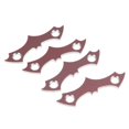 thumbnail image 4 of Wweixi 4 Pcs Joint de Protection en Alliage d'Aluminium pour Planche à Roulettes Longboard Or Rose, 4 of 6
