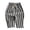 Black, variant on XASZHN Kids Baby Girl Minimalist Striped Pants Daily Elastic Waist Pants Black 130