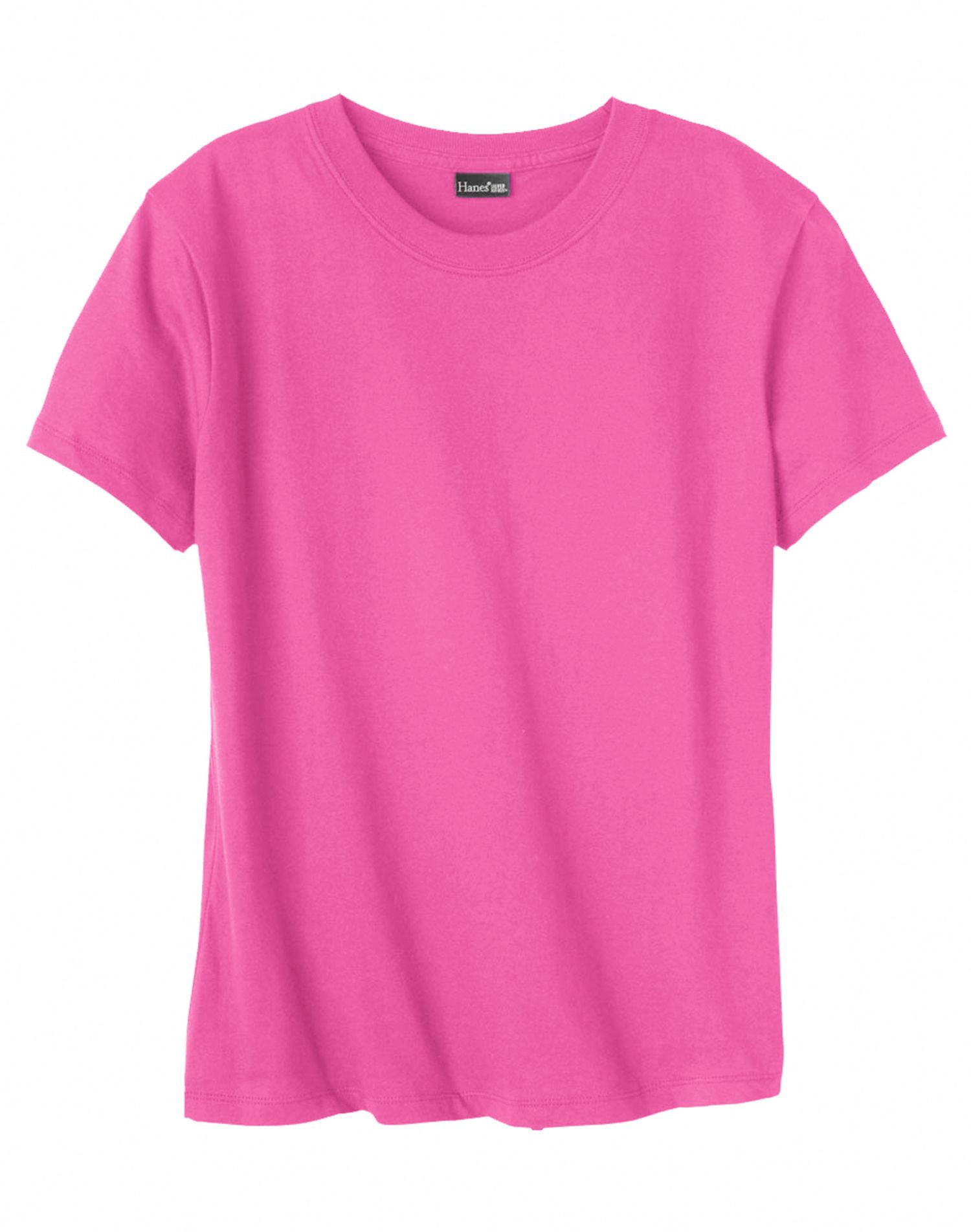 Hanes T-shirt Nano-T pour Femmes, P, Rose Wow