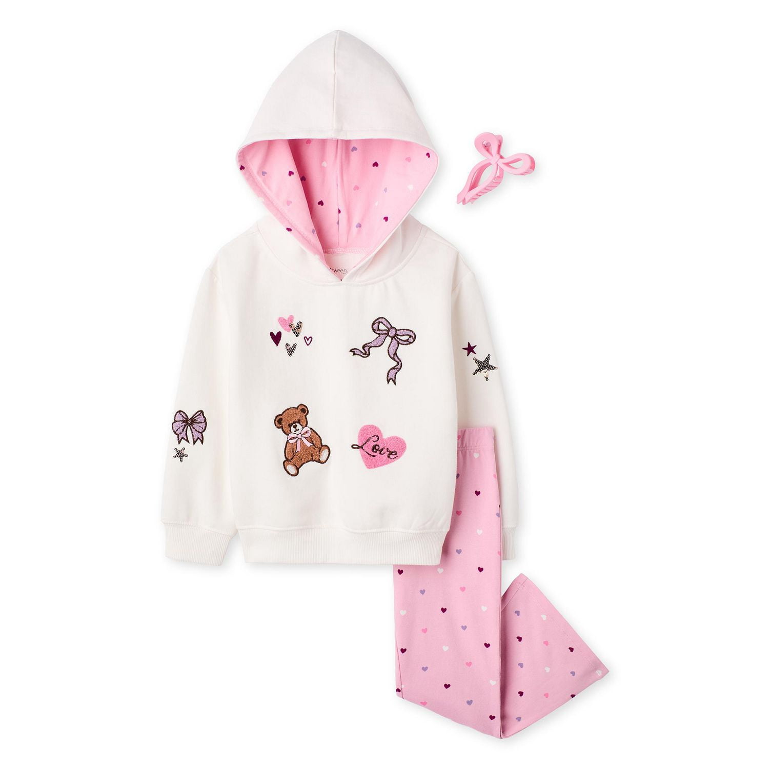 Ensemble 3 pièces en molleton Btween pour petites filles