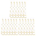 thumbnail image 3 of mmirethe 6pack/lot Swirl Pendant For Graduation Celebration Exquisite Craft Wide Application Birthday Star Spiral Pendant PVC Gold 3Set, 3 of 6
