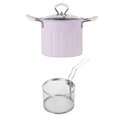 thumbnail image 4 of 3L Deep Frying Pot with Strainer Kitchen Frying Pan for Frying Party Kitchen Violet, 4 of 9