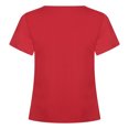 thumbnail image 4 of Fridja T-Shirt Décontracté Ample à Imprimé Floral Col en V Manches Courtes pour Femmes, 4 of 8
