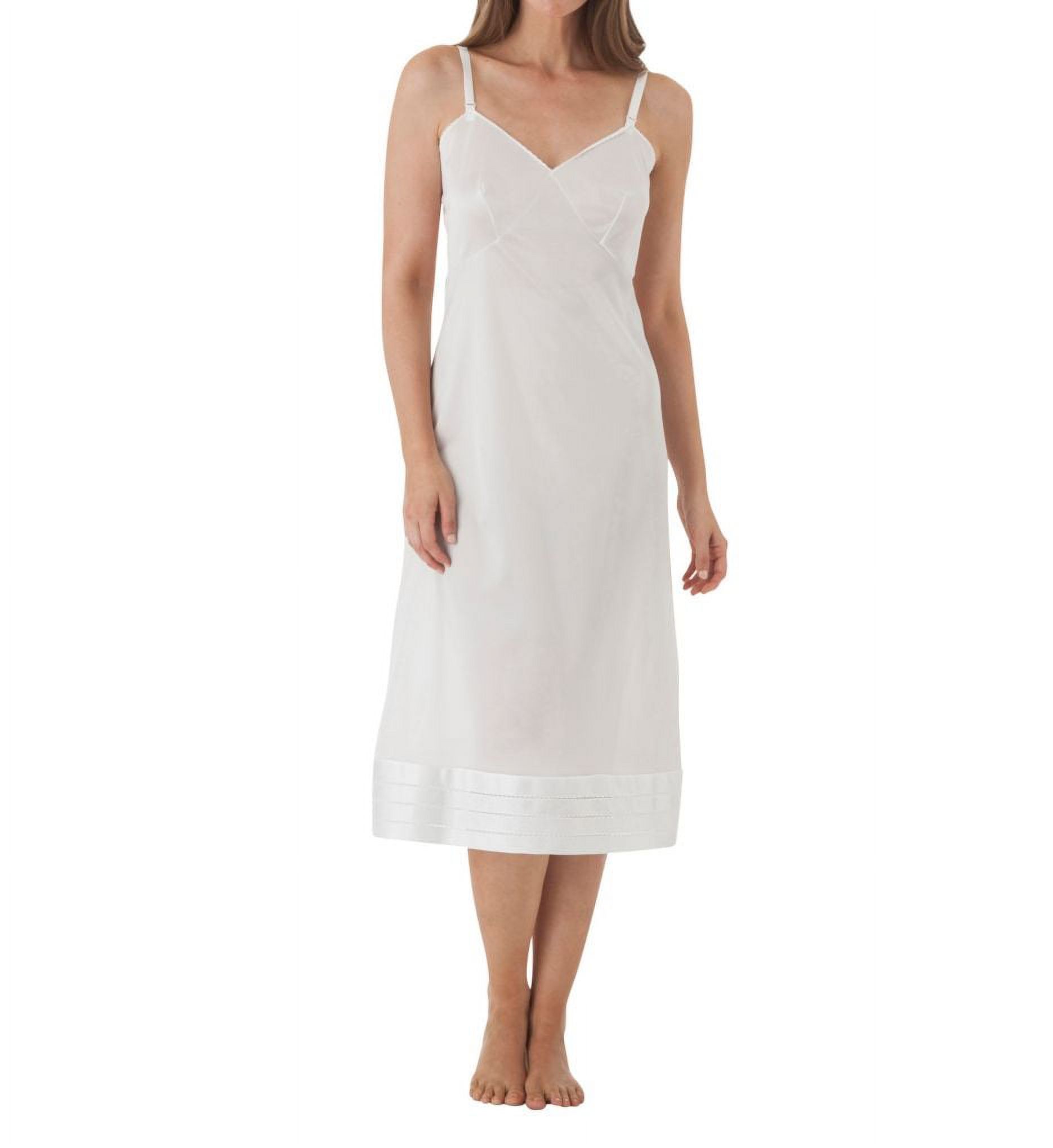 Women's Shadowline 6319 Adjustable Length Full Slip (White 54)
