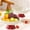 Multicolour, variant on Fruit Serving Tray | Vegetable Plate with Detachable Base | Drainage Platter for Snacks Candy | Lightweight Plastic Serving Dish for Home Kitchen Dining Room Living Room Party Picnic