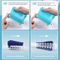 thumbnail image 3 of Coil Book Hole Puncher, Clamshell Plastic Tray Portable Effortless All Metal Lacquered Body 10 Sheets Capacity Paper Binding Machine  for A4 A5 A6 A7 for Desk, 3 of 7