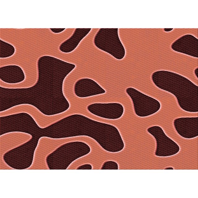 Ahgly Company Machine Washable Indoor Rectangle Transitional Bright Orange Area Rugs, 4' x 6'