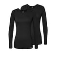 thumbnail image 1 of Adar sous-Couches pour Femmes, Lot de 2 - T-Shirt de sous-Couche à Manches Longues Confortable, 1 of 7