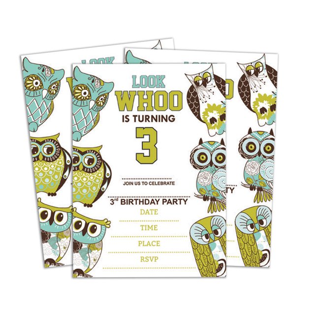 Darling Souvenir Multicolor Birthday Invitation Card Printable Fill or Write In Blank Invites Party Supplies Pack Of 28 5 x 7 Inches