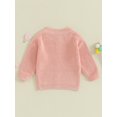 thumbnail image 3 of Kmbangi Cardigan Tricoté pour Bébés Filles Mignon Manches Longues Col Rond Couleur Unie Pull Boutonné Automne, 3 of 9