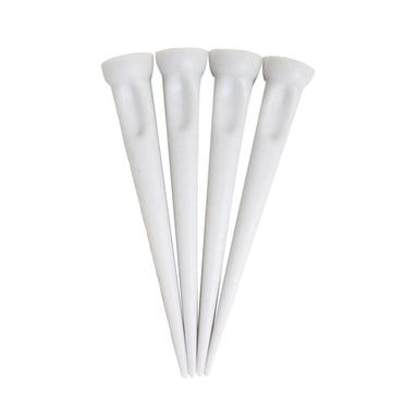 3 1/4" (82mm) Hep Tee PRO White Plastic Golf Tees, pack of 4 by Hep Tee