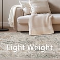 thumbnail image 3 of KUETH 2'x3' Area Rugs for Living Room, Machine Washable Rugs, Non Slip Vintage Lightweight Indoor Rug, Ultra Thin Low Pile Chenille Print Rug for Entrance Bedroom Dining Room Home Office, 3 of 5