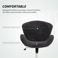 thumbnail image 4 of HOMCOM Office Chair, Swivel Desk Chair with Wide Seat, Butterfly Back, 4 of 10