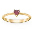 thumbnail image 2 of Heart Birthstone Ring - Ruby (July), 2 of 6