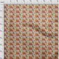 thumbnail image 4 of oneOone Silk Tabby Red Fabric Abstract Sewing Craft Projects Fabric Prints By Yard 42 Inch Wide, 4 of 4