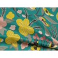 thumbnail image 4 of oneOone Rayon Green Fabric Leaves & Tulip Floral Fabric For Sewing Printed Craft Fabric By The Yard 56 Inch Wide, 4 of 5