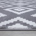 thumbnail image 2 of A2Z Trendy 7984 Symetrical Diamond Transitional Medium Living Room Silver Grey Soft Area Rug Tapis Carpet, 2 of 5