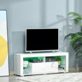 thumbnail image 2 of HOMCOM Modern TV Stand Media Console Table w/ LED Lights for 55" TV, 2 of 10